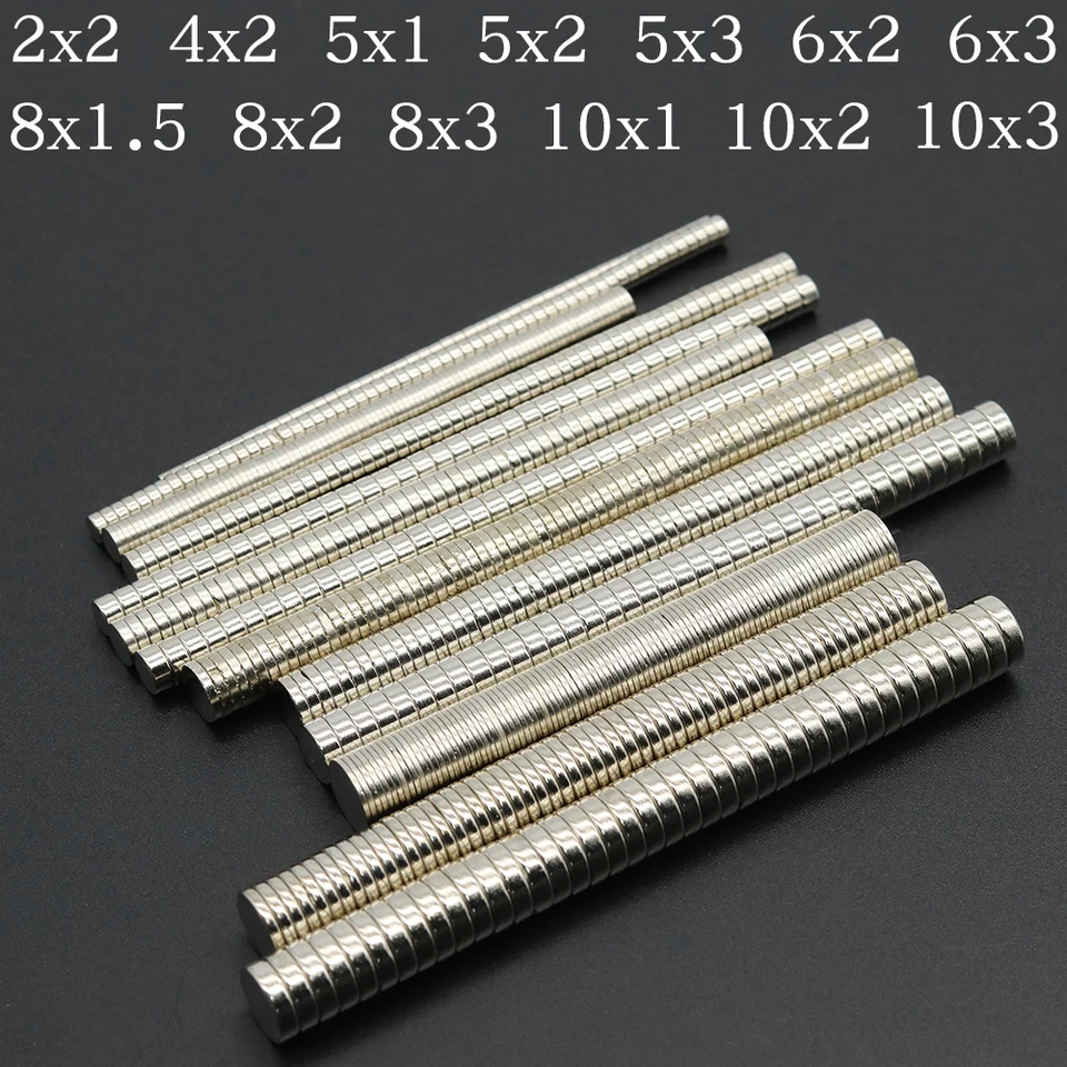 N35 Super silný magnet 2/4/5/6/8/10 mm x 1/2/3/mm guľatý magnetický NDFEB neodymium magnety Výkonná IManes chladničková magnet magnet chladničky