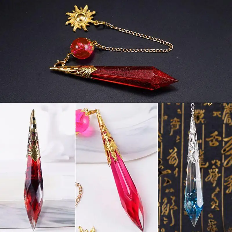 N5Ka 1 Sada Crystal Epoxid Reviin Folma Pendulum Casting Silikone Fold Crafts Make