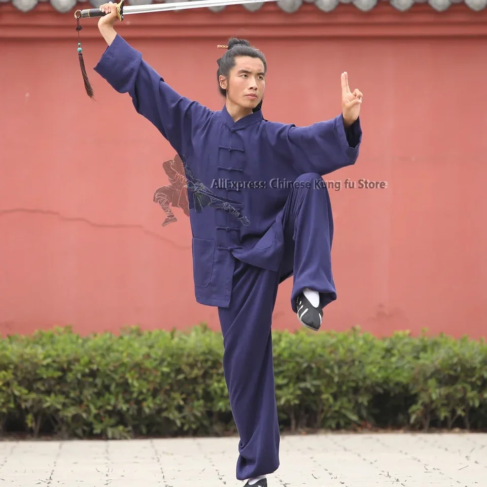 na mieru 25 farieb bavlnená tai chi uniforma taoistické bojové umenia kung fu oblek chun bunda a nohavice