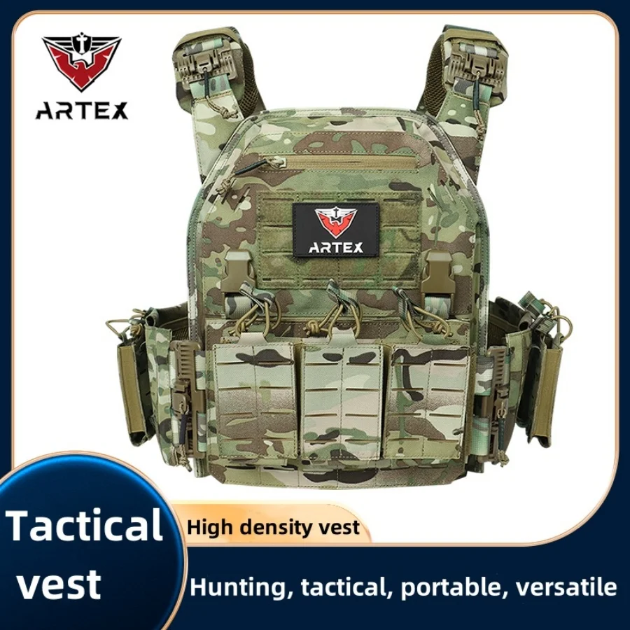 Na palube taktická vesta s bezpečnosťou rýchleho uvoľnenia Molle Chaleco Tactical Bandolier laser-strihá taktická vesta lovecká vesta.