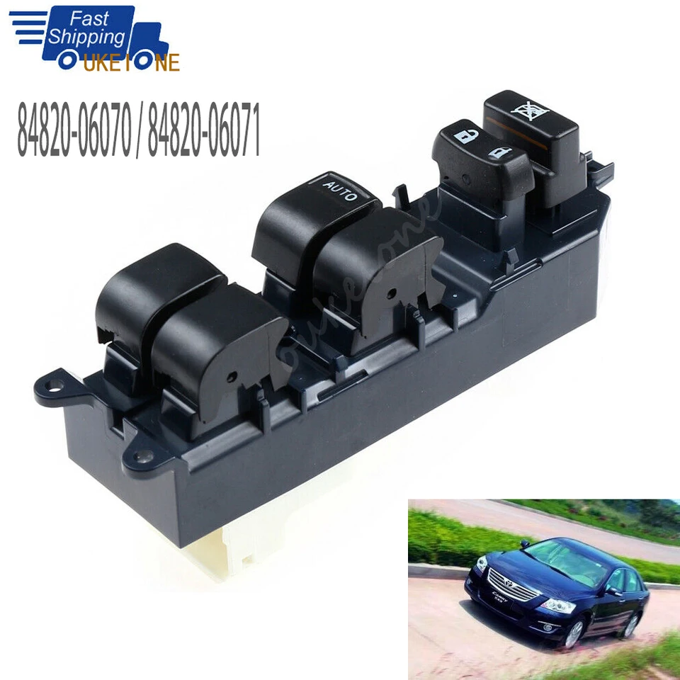 Na roky 2007-2011 Toyota Yaris Tacoma Camry Aurion HV Elektrické okenné okenné sklo Spínač zdvíhacieho spínača 84820-06070 Príslušenstvo automobilu