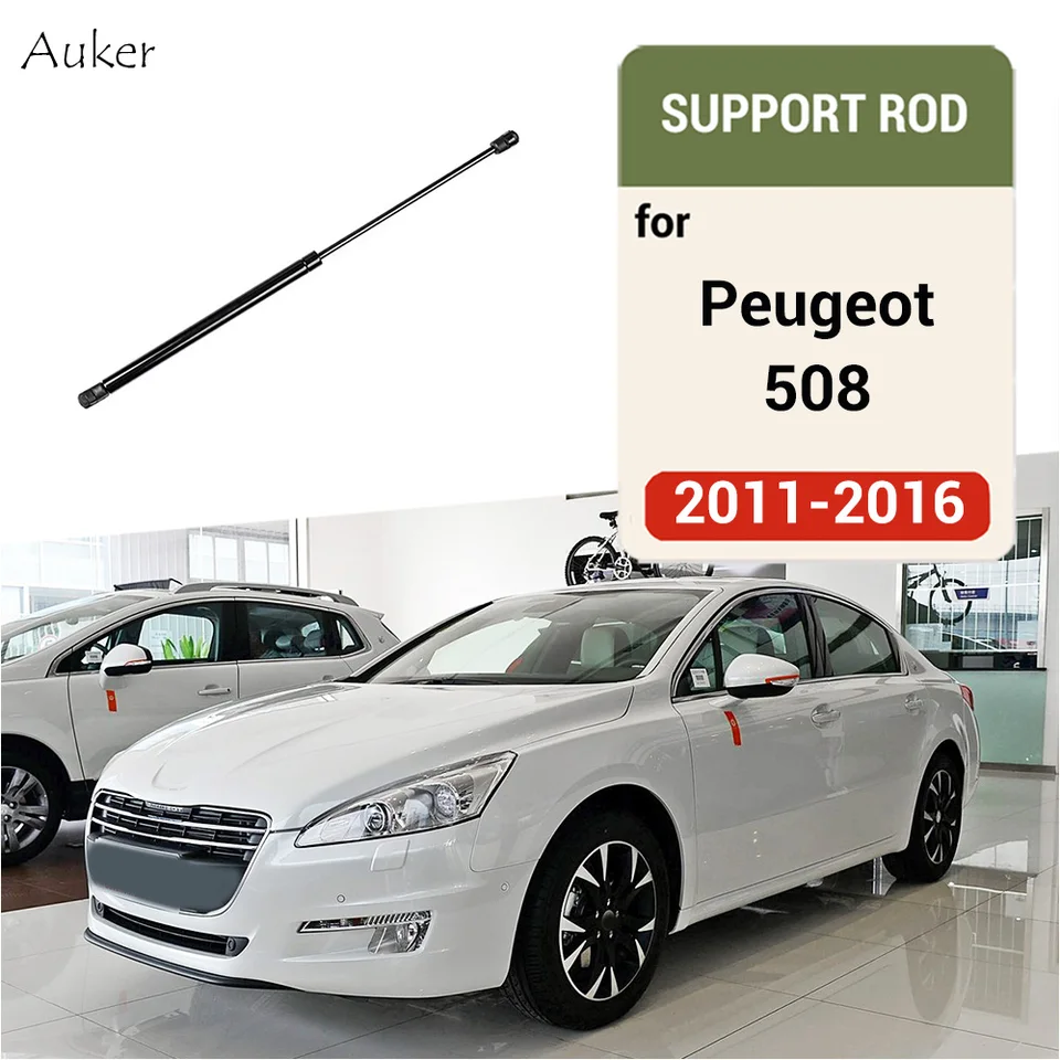 Na roky 2011-2016 Peugeot 508 Car Bonnet Podporuje hydraulické tyče vzpery