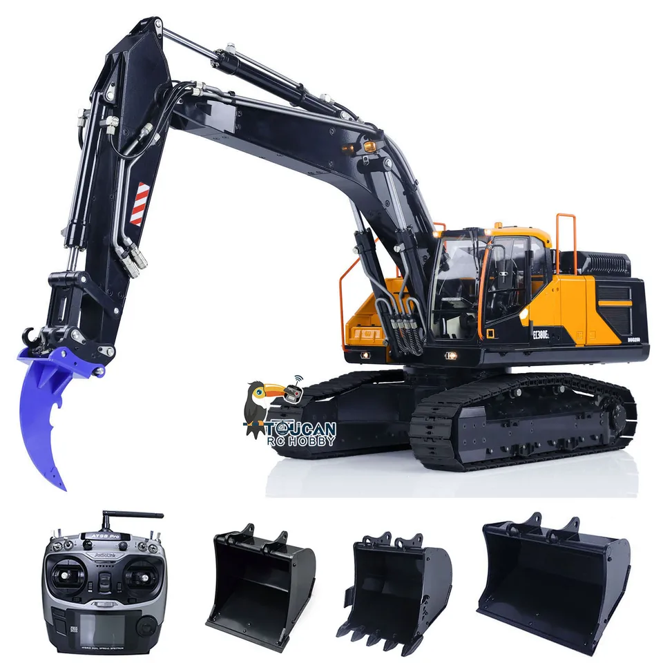 Na sklade 1/14 EC380 kovový RC Hydraulický rýpadlo sledovaný elektrickým diaľkovým ovládaním digger maľované nákladné autá vozidlá Model vozidla