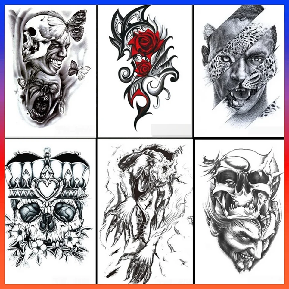 Na sklade 1/6 Soldier Accessories Tattoo Stickers Street Štýl Viac možností pre 12 -palcové akčné postavy Hračky Darčeky