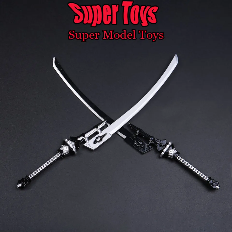 Na sklade 1/6 vojakov Weapon Neil Mechanical Age 2B samurai nôž kovový materiál asi 18 cm fit 12-palcový akčný model hračiek