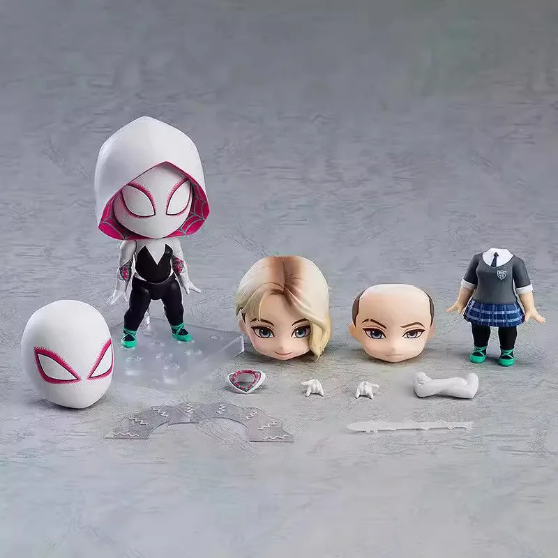 Na sklade 2024 Nový štýl GSC Clay Man 1228 DX Spider-Man Paralelný vesmír Gwensi Stacey Female Spider Figing Model