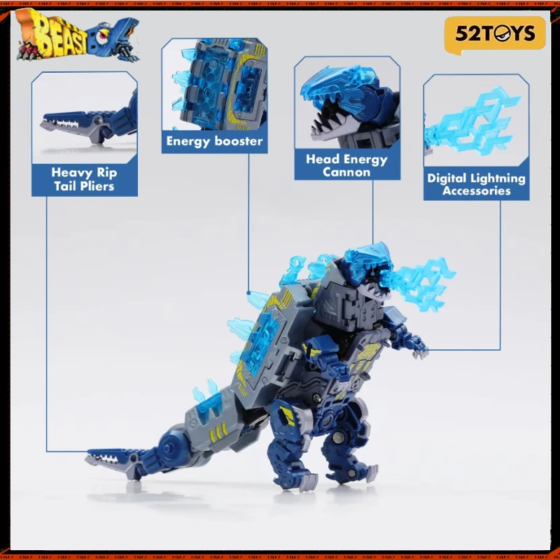 Na sklade 52Toys Beastbox BB-29SZ Subzero Dinosaur Deformation Hračky Akcia Action Action Collectible Converting Hračky darček