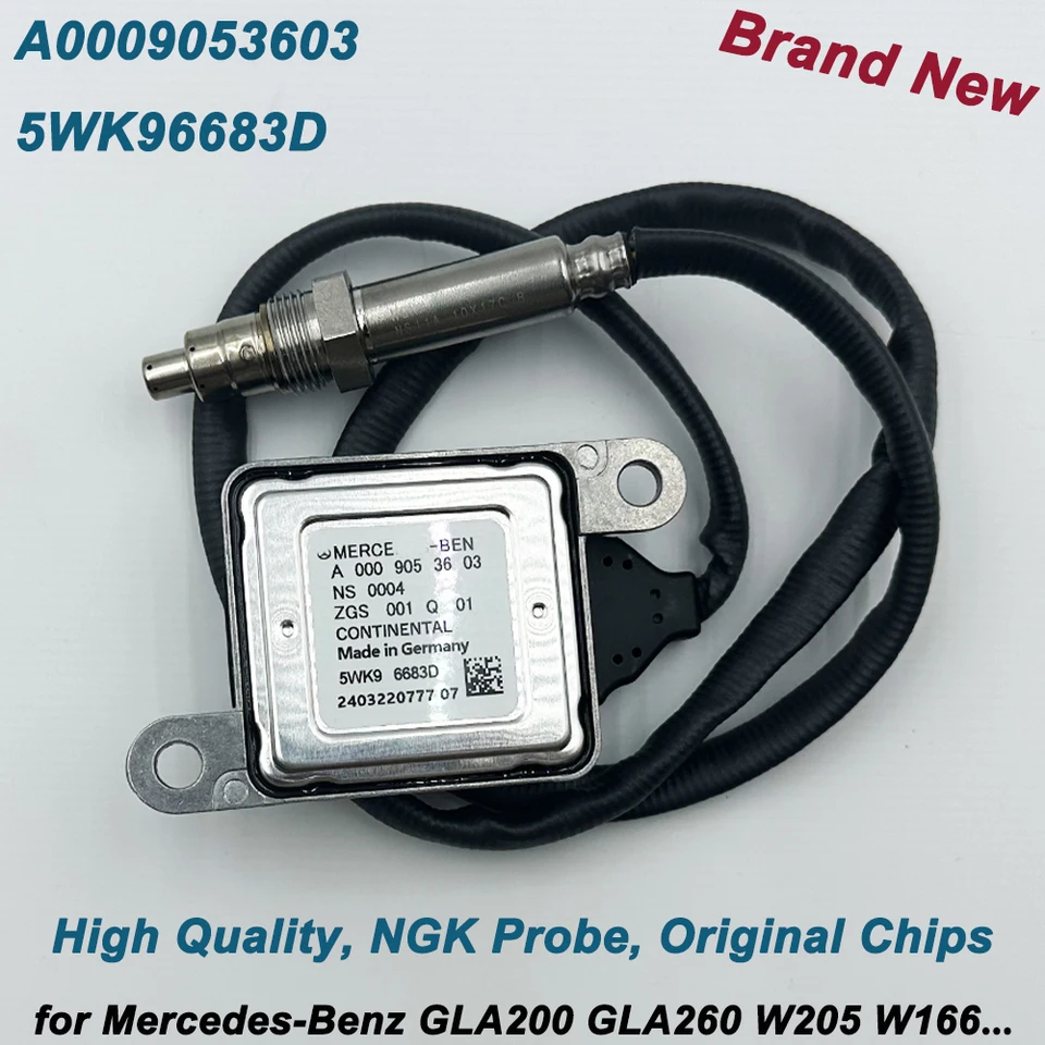 Na sklade A0009053603 5WK96683D vysokokvalitné čipy pre senzor oxidu dusíka NGK sondy pre triedu Mercedes-Benz C triedy W205 W166 GLA200