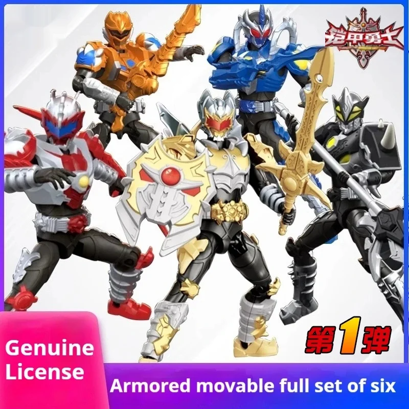 Na sklade Auldey 11cm Armour Hero Action Figure Cisár Spiderman Dragon Man Eagle Armour Model Doll Doll Tabletop Toy Kid narodeniny darček