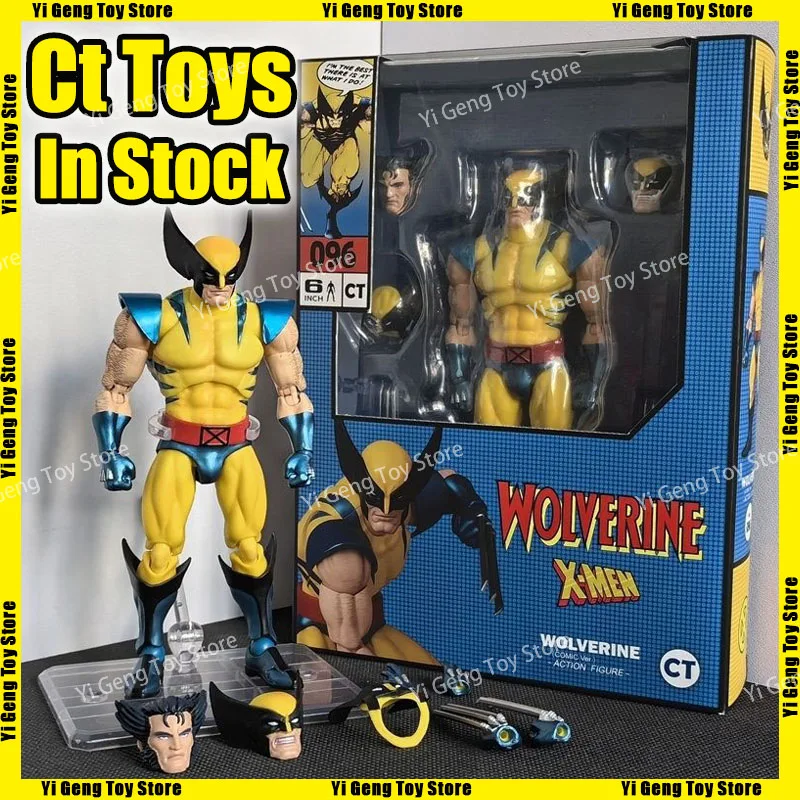 Na sklade CT Toys Wolverine Mafex 096 MAFEX 138 Deadpool Anime Action Fig Collection Model Kid Vianoce narodeniny Darček Custom