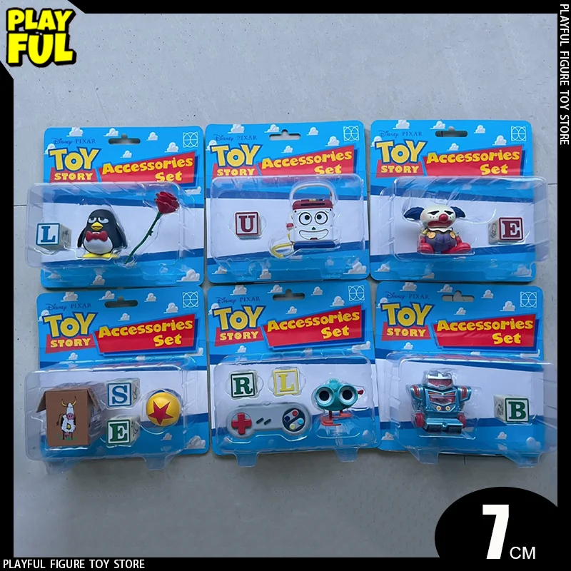 Na sklade Disney Herocross Toy Story Accessories Set Anime postava Mr.Mike Wheezy Lenny Gamer Sparks Action figure figure Doll Toy Gift