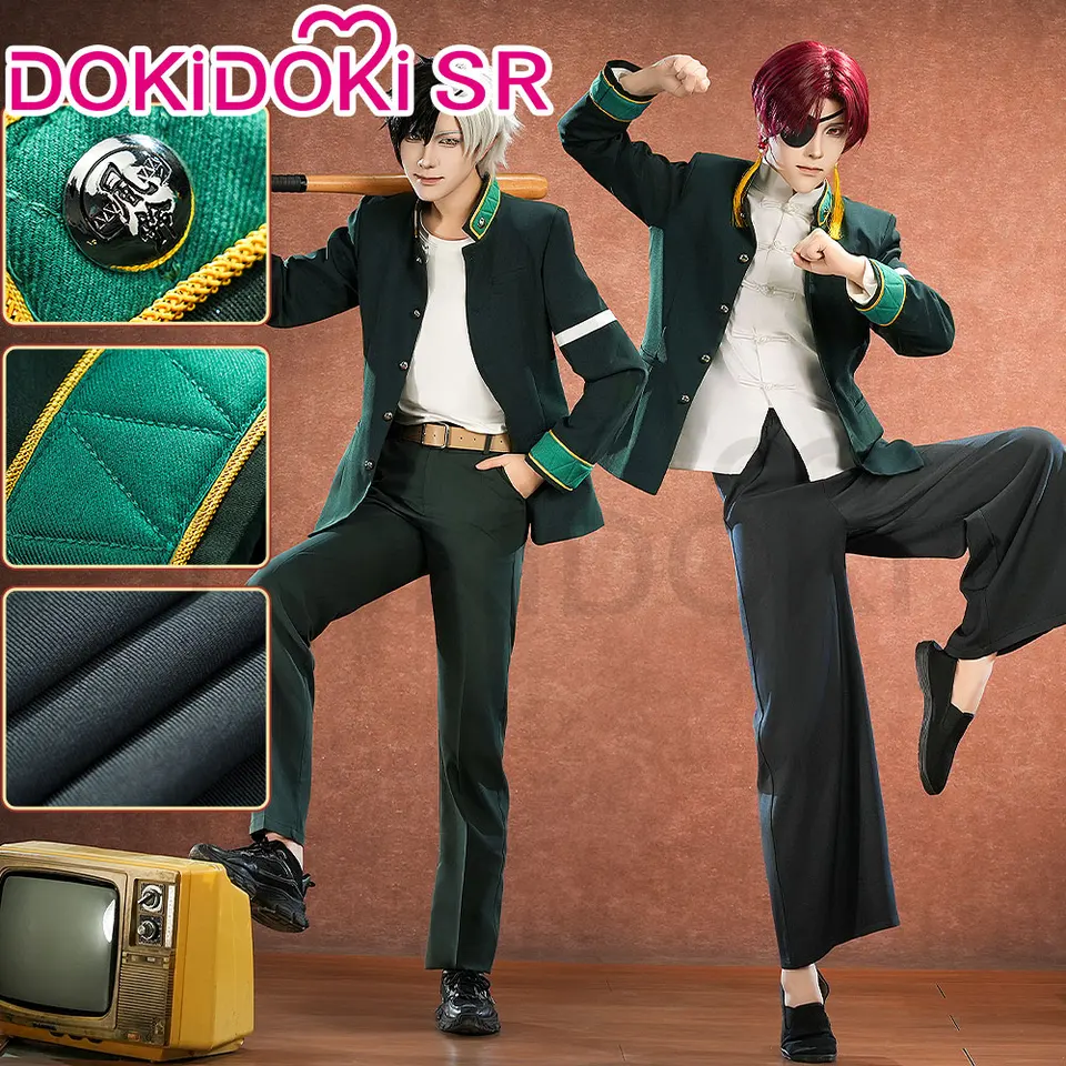 Na sklade Haruka Sakura / Hayato Suou Cosplay kostým anime veterný istič Cosplay Dokidoki-Sr Men School Uniform Costume Suou Parochňa