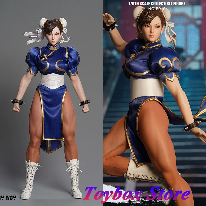 Na sklade hračky P019 1/6 anime chun Li Ženy Goddes bojovať proti chúlostivej akčnej figúre Nové svalové telo 12 