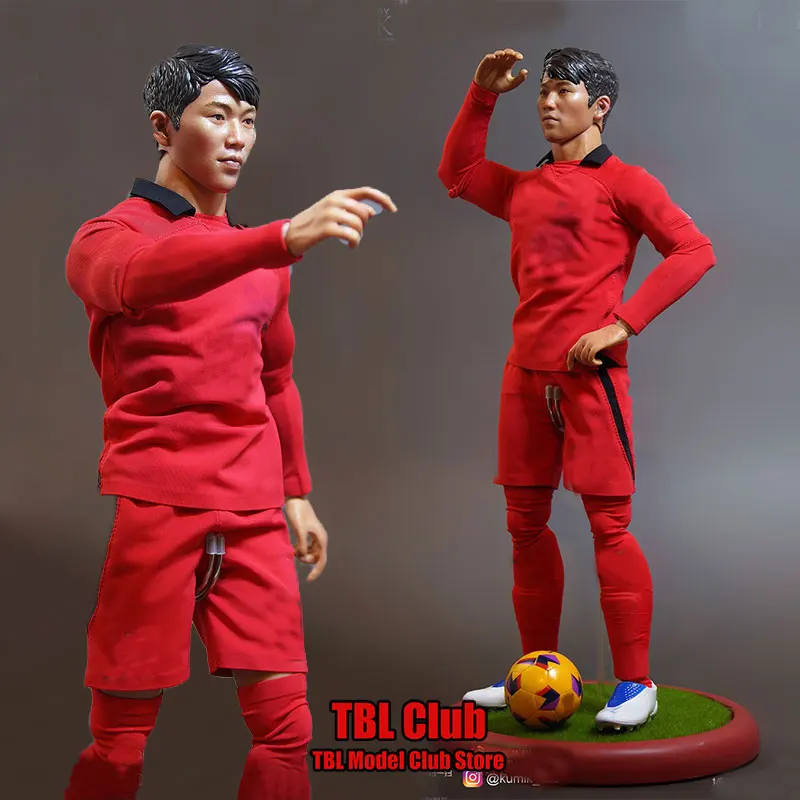 Na sklade KMF24-HEE 1/6 Mužský vojak Kórea Profesionálny futbal Forward Sportsman Full Set 12 palcov akčná postava Doll
