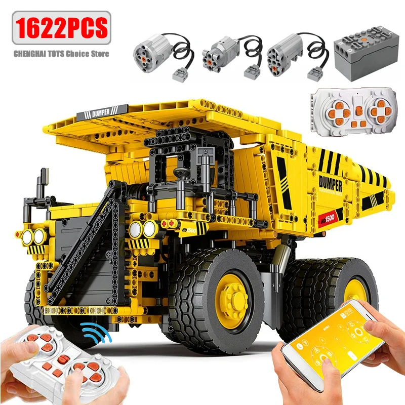 Na sklade MOC-75257 797 Banícke nákladné automobily Model City skládka City RC Bricks Hračky pre deti vianočné darčeky