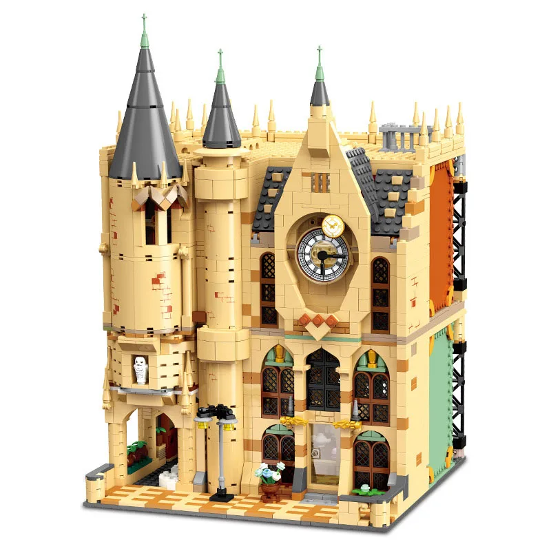 Na sklade MOC Idea Castle Construction Blocks Model Bell Tower Tehly Zostavujúce hračky pre domácich majstrov pre deti darček k narodeninám