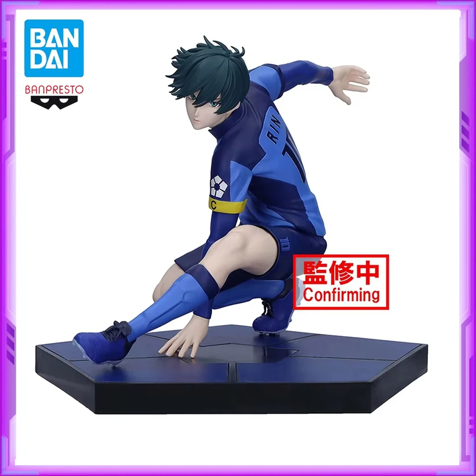Na sklade Original Bandai Banpresto Blue Lock Rin Itoshi PVC Anime Figures Action Figure Model hračky vianočné darčeky