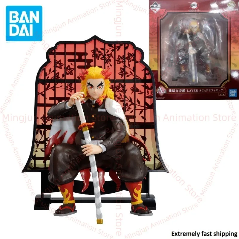 Na sklade Original Bandai Ichibankuji Demon Slayer vôľa zabiť démonovⅱ Rengoku Kyoujurou postava anime modelový darček