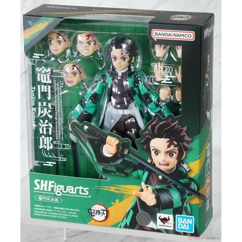 Na sklade Original Bandai Shfiguarts Demon Slayer Kamado Tanjirou Action Figures Hračky Gifts Model Originálny zberateľ Anime Hobby