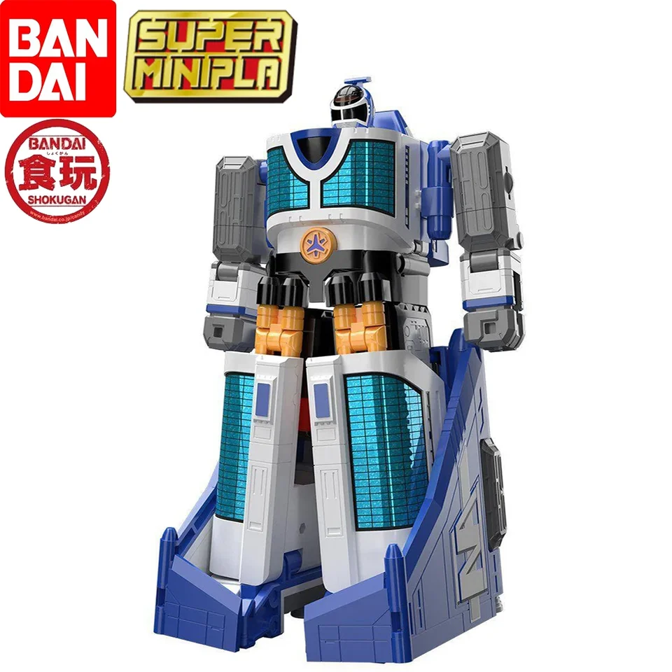 Na sklade Original Bandai SMP Re-Release Super Mini-PLA Kyuukyuu Sentai GogoFive Liner Robo Action Action Figure Figure Model Hračky