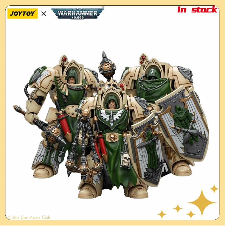 Na sklade Original Joytoy Warhammer 40K 1/18 Akčná postava Dark Angel Deathwing Knight 3 kusy Anime vojenský model darček