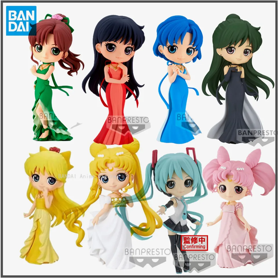 Na sklade Original Qposket Chibiusa Sailor Moon Tsukino Usagi Kino makoto PVC Miku Q Pohatu roztomilé hračky anime akcie figúrky darček