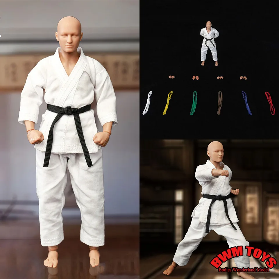 Na sklade Original WAS SF80001 1/12 mužského vojaka Bald Obrázok Karate Player 6 '' Full Set Action Figure Hračky pre zbierku fanúšikov