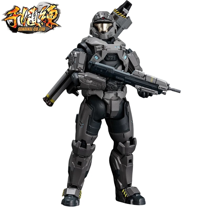 Na sklade originálne originálne 1000Toys Re: Edit Spartan-B312 Noble Six Halo: Reach Anime Figure Collectible Dolls Ornament Hray Garts