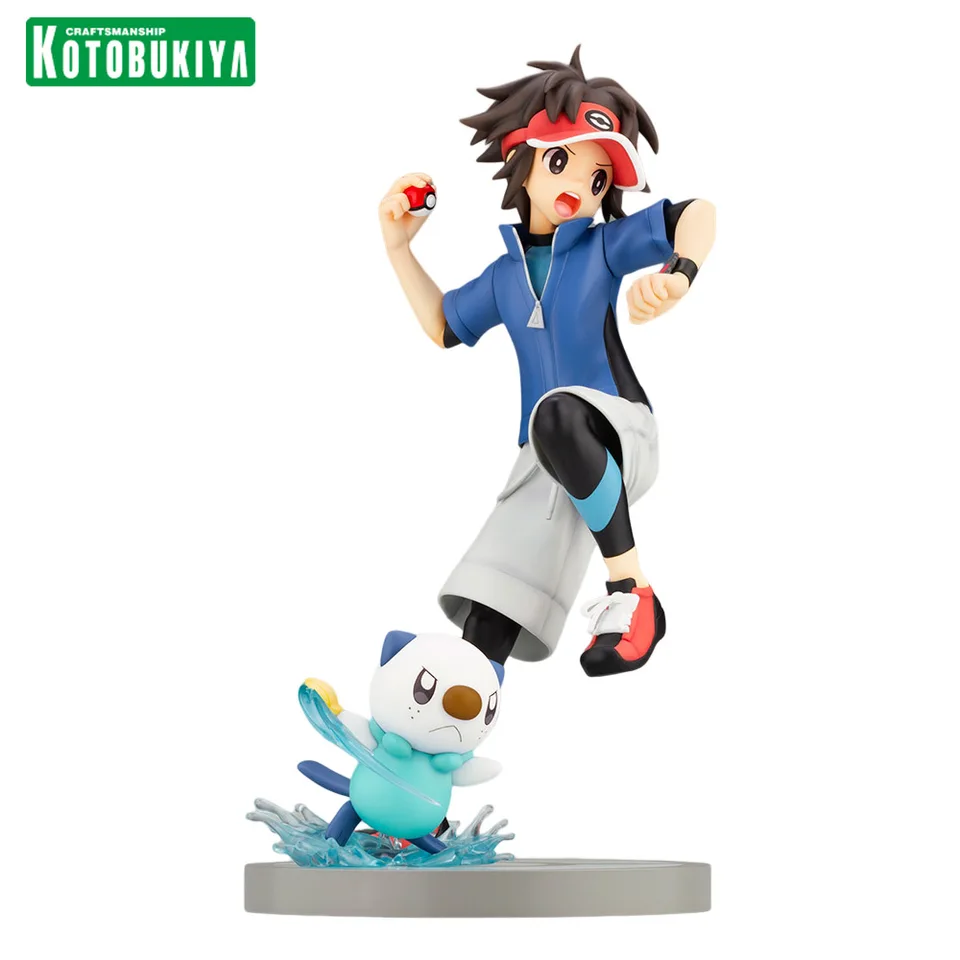 Na sklade Pokemon 15cm Artfx J Original Kotobukiya Oshawott Nate s Oshawottom 1/8 akcie anime Collectible Boxed Hračky so soškami