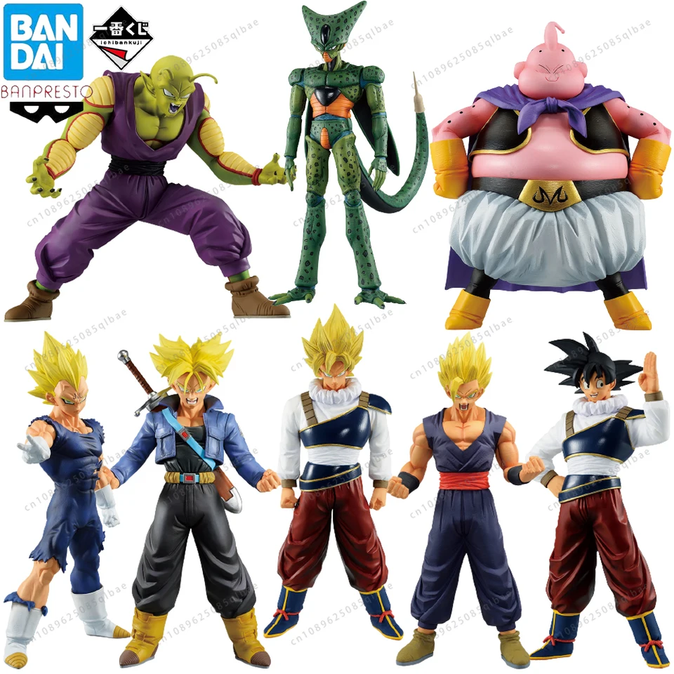 Na sklade pôvodný banpresto Ichiban Kuji Dragon Ball syn Goku Vegeta syn Gohan Buu Piccolo Trunks Figure Anime Originálny model