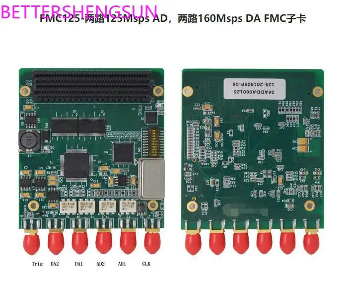 Na základe FMC Interface 2 AD DA Dcérske kartové modul AD9777 pre vývojovú dosku 16-bit 160 msps