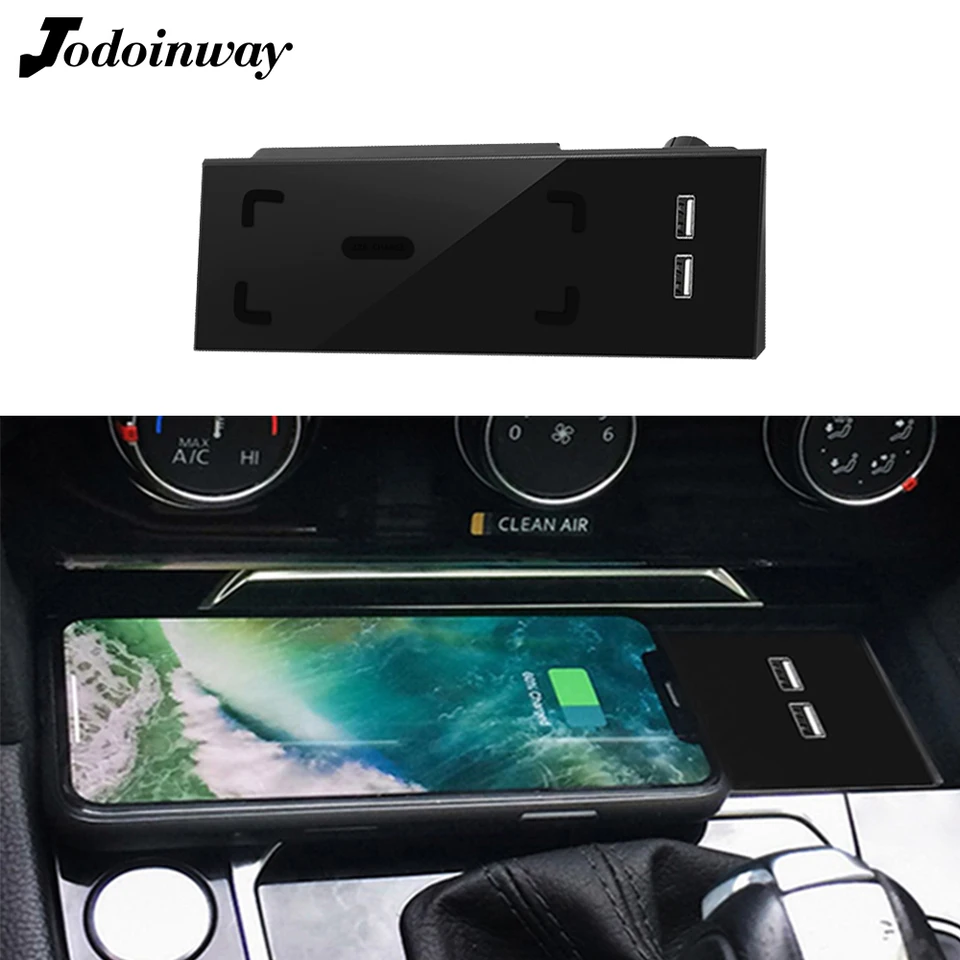 Nabíjacia podložka pre auto pre Volkswagen Passat B8 CC Arteon Wireless Tres