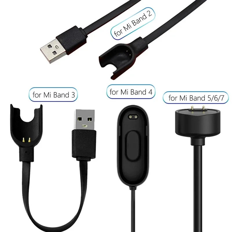 Nabíjací drôt pre Xiaomi Mi Band 2 3 4 Nabíjací kábel pre Miband 7 Pro 6 5 Miband 5 Miband 6 Band 7 Prenosný adaptér nabíjačky USB