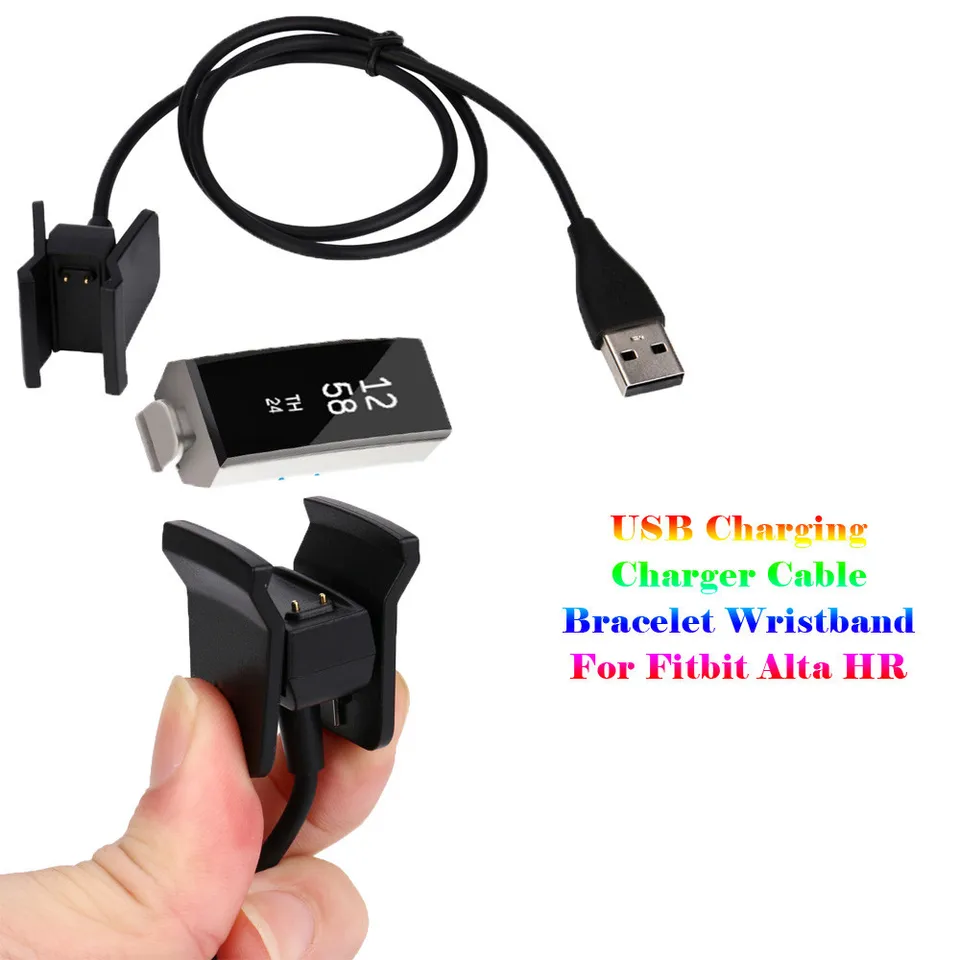 Nabíjací kábel USB pre Fitbit Alta HR Výmena nabíjacieho kábla USB nabíjací nabíjací kábel náramok náramku nabíjačku nabíjačky