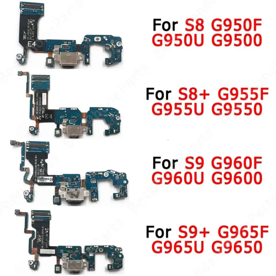 Nabíjací port pre Samsung Galaxy S8 S9 Plus G950 G955 G960 G965 Skladačka USB Connector PCB DOCK Výmena dielov