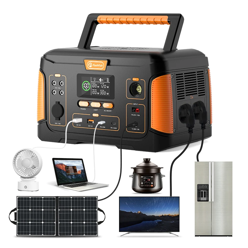 Nabíjanie a elektrárne Flashfish Multifunkcia EÚ Plug 1000W Najlepšie hodnotená prenosná elektráreň Shenzhen pre kemping