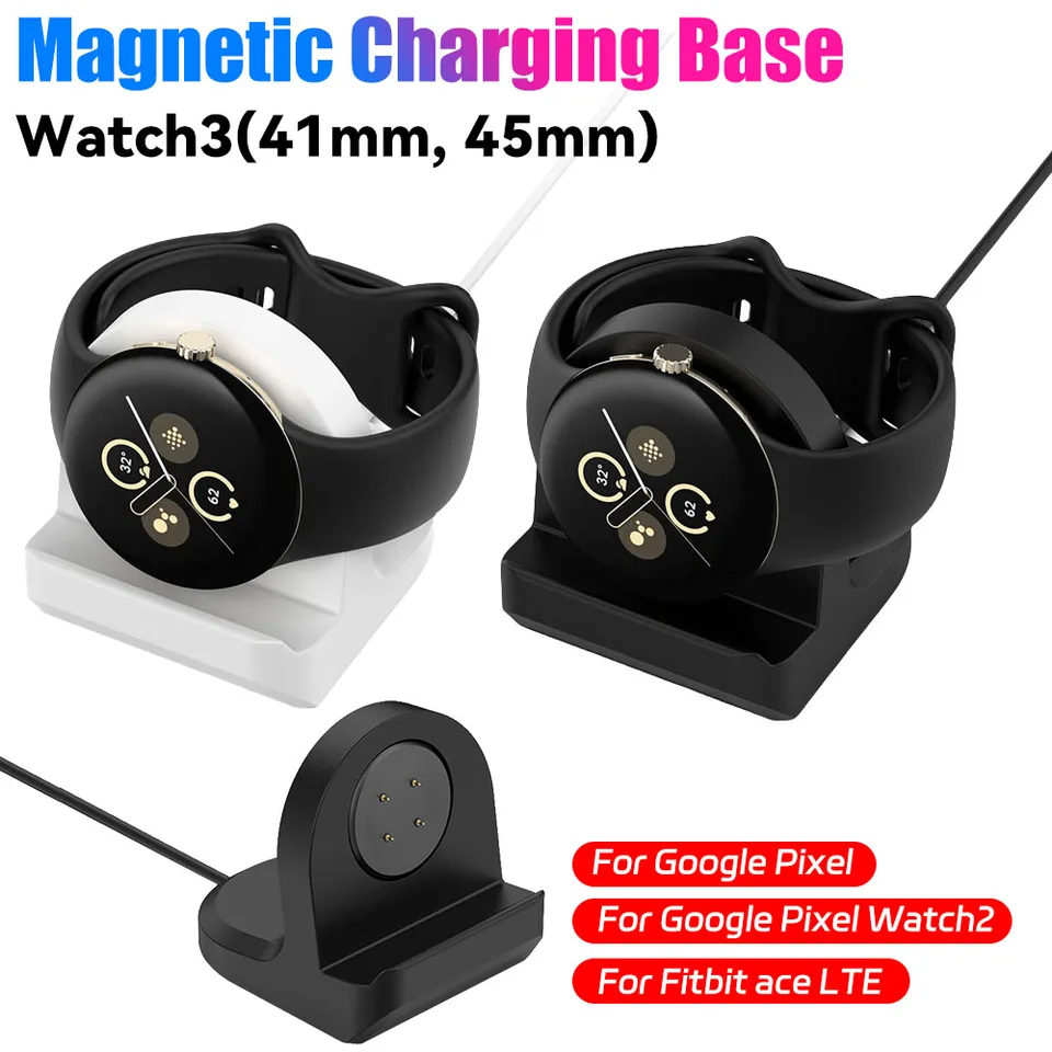 Nabíjanie Dock Stand Silikone Non-Slip Charger Dock Držiteľ držiaka pre Google Pixel Watch 3 41 mm 45 mm pre Fitbit Ace LTE