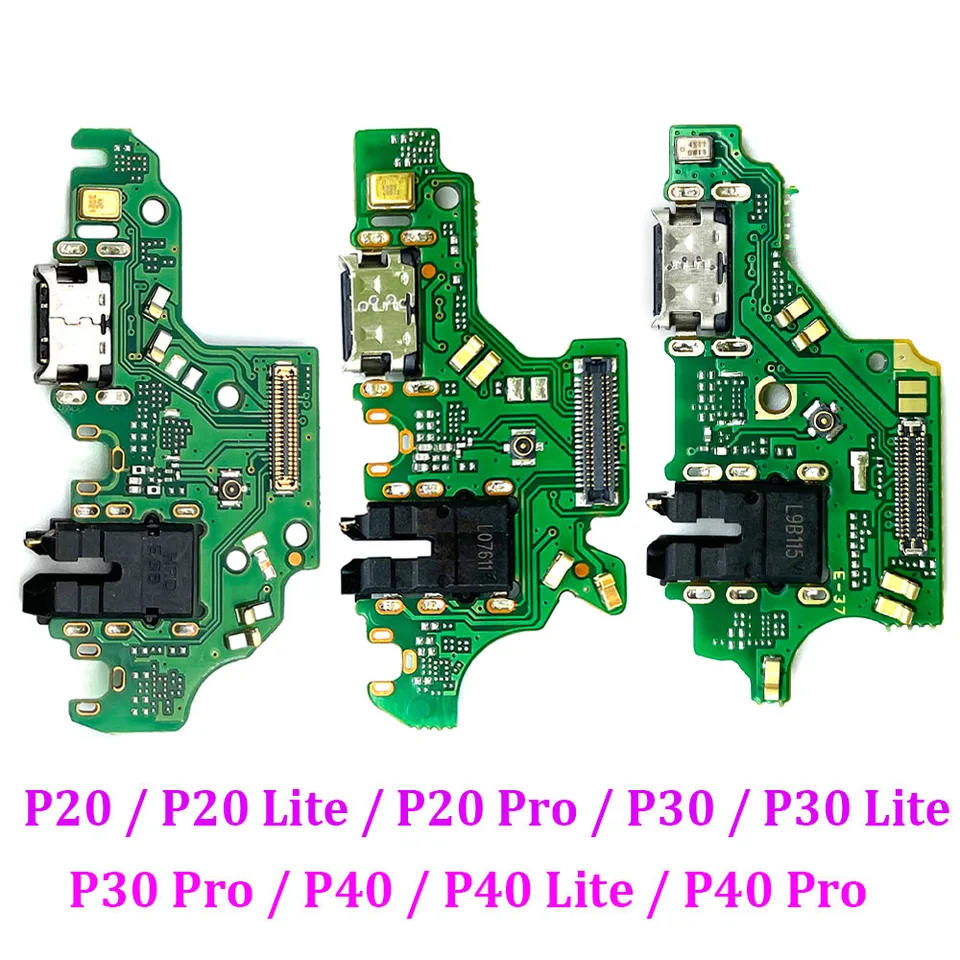 Nabíjanie USB pre Huawei P30 P30 LITE E 5G Pro Charge Port Jack Jack Dock Connector Nabíjacia doska Flex kábel