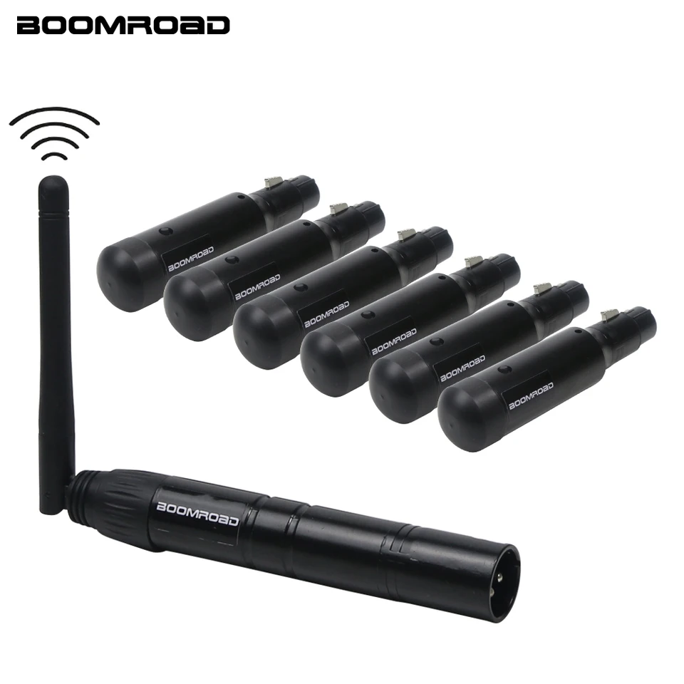 Nabíjateľná batéria 2.4g Wireless DMX Perieter prijímací systém LED ovládač pre pódium Par Party Light Moving Head Effects