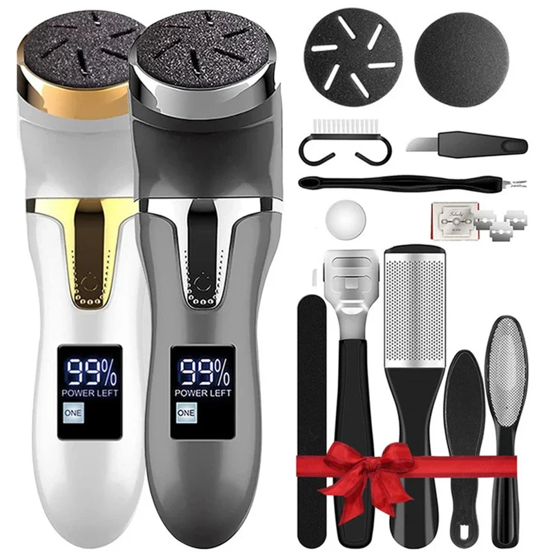 Nabíjateľná elektrická noha Rasp Electric Pedicure Foot Sander IPX7 nepremokavá 3 brúsky