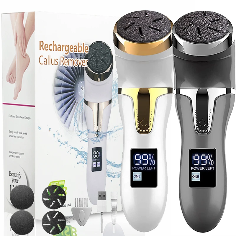 Nabíjateľná elektrická noha Rasp Electric Pedicure Foot Sander IPX7 nepremokavá 2 Rýchlosti na odstránenie nohy odumretej pokožky a realusov