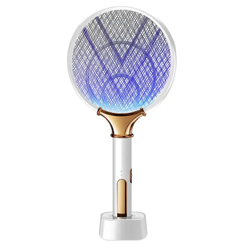 Nabíjateľná elektrická raketa proti komárom Killer Electric Fly Swatter Fryer muchy bezdrôtová batéria