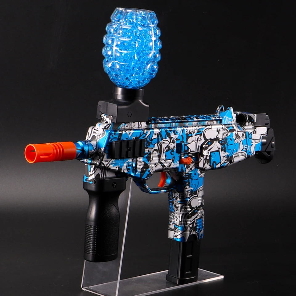 Nabíjateľný elektrický blaster Uzi - automatická vonkajšia hračkárska pištoľ pre tímové bitky - ideálny darček (vrátane guľiek v cene）