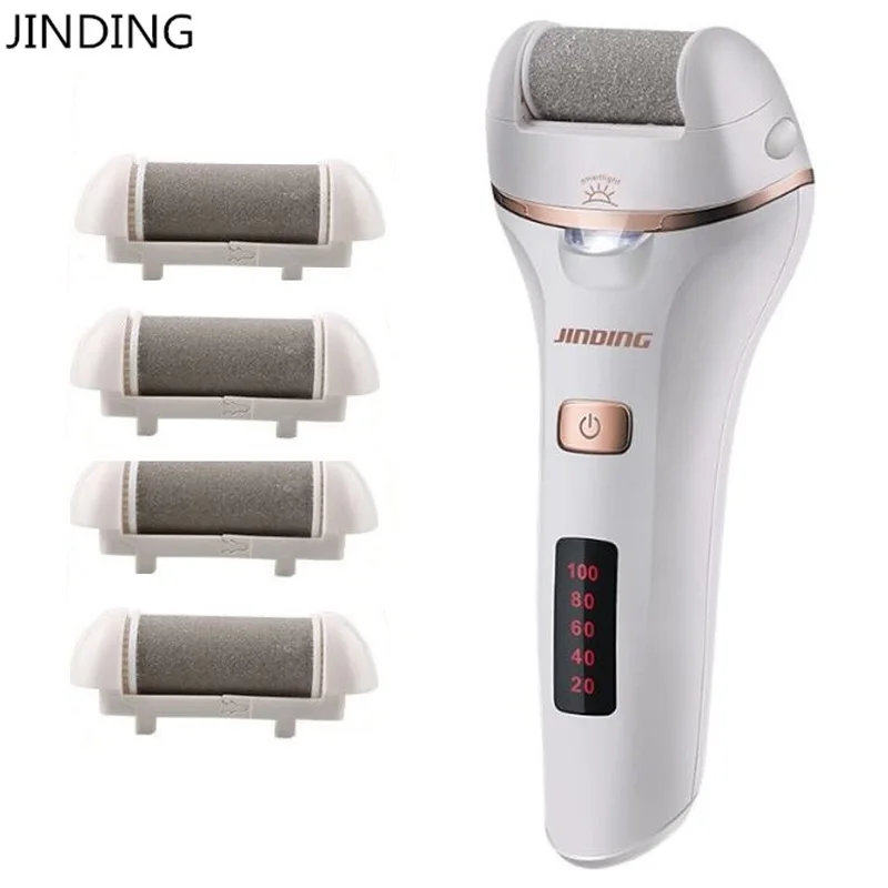 Nabíjateľný elektrický súbor s elektrickým nohou Callus Remover Stroj pedikúru pedikúru nôh Nástroj na päty pre podpätky Odstráňte odumretú pokožku nástroja