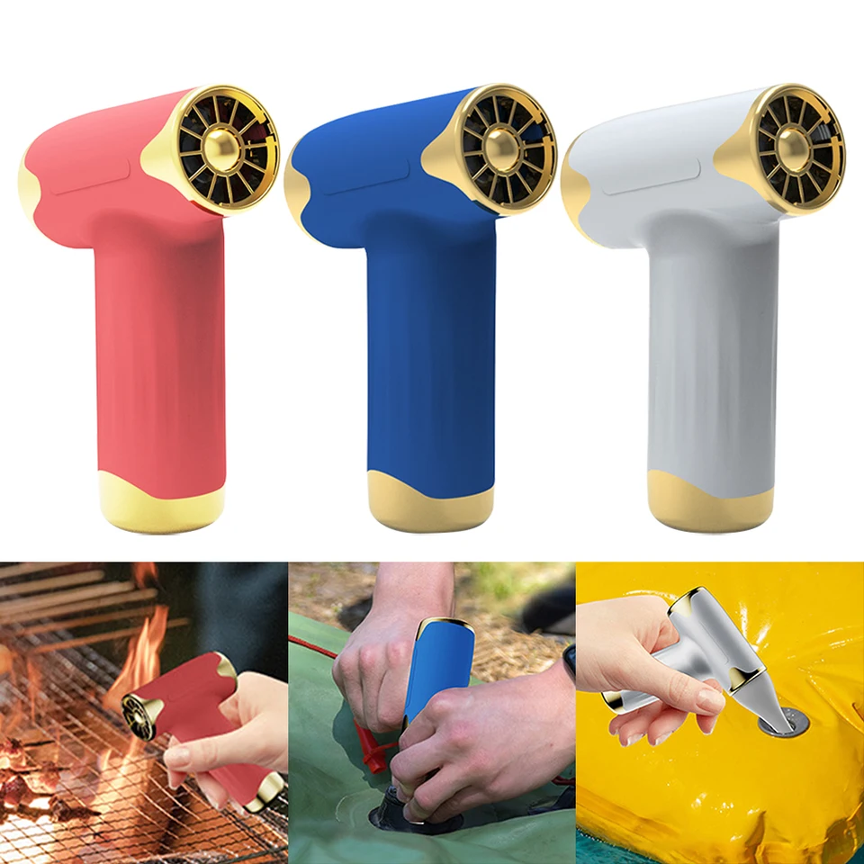 Nabíjateľný mini turbo prúdový ventilátor V ručke Výkonná dúchadlo DUCH ELEKTRICKÁ VIAC FULLER pre počítačové čistenie klávesnice Sušenie vlasov