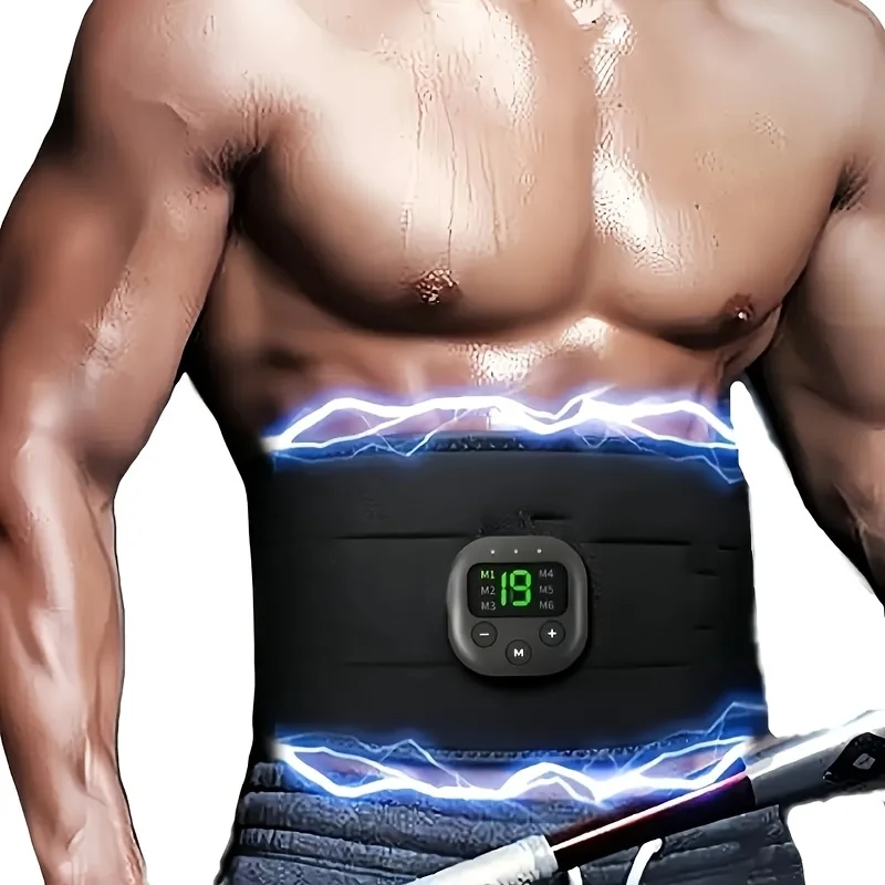 Nabíjateľný pás Massager Body Massager, sval brušného trénera, Vibračné vibrácie inteligentnej fitnes unisex muž a žena darček Fitness Trai