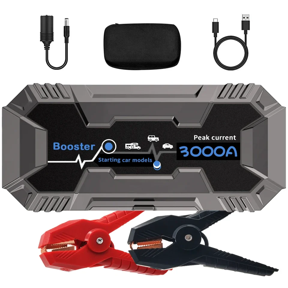Nabíjateľný skokový štartovací štartér Batter Booster Pack Cossiftw 3000A 46800MAH 12V/24 V CAR HEARD DUCE TRACK Štartér štartér