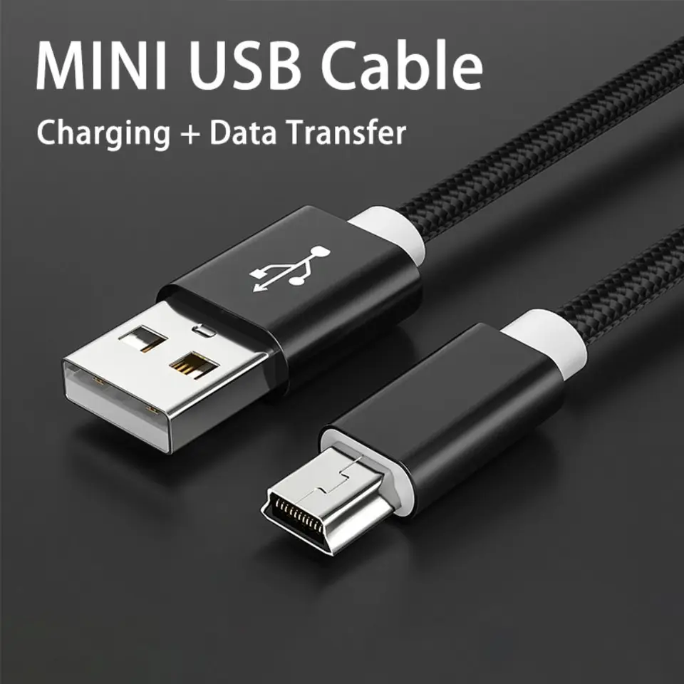 Nabíjačka digitálneho fotoaparátu Mini USB Cord Mini Mini USB na USB nabíjačku nabíjacie kábel nabíjacie kábel