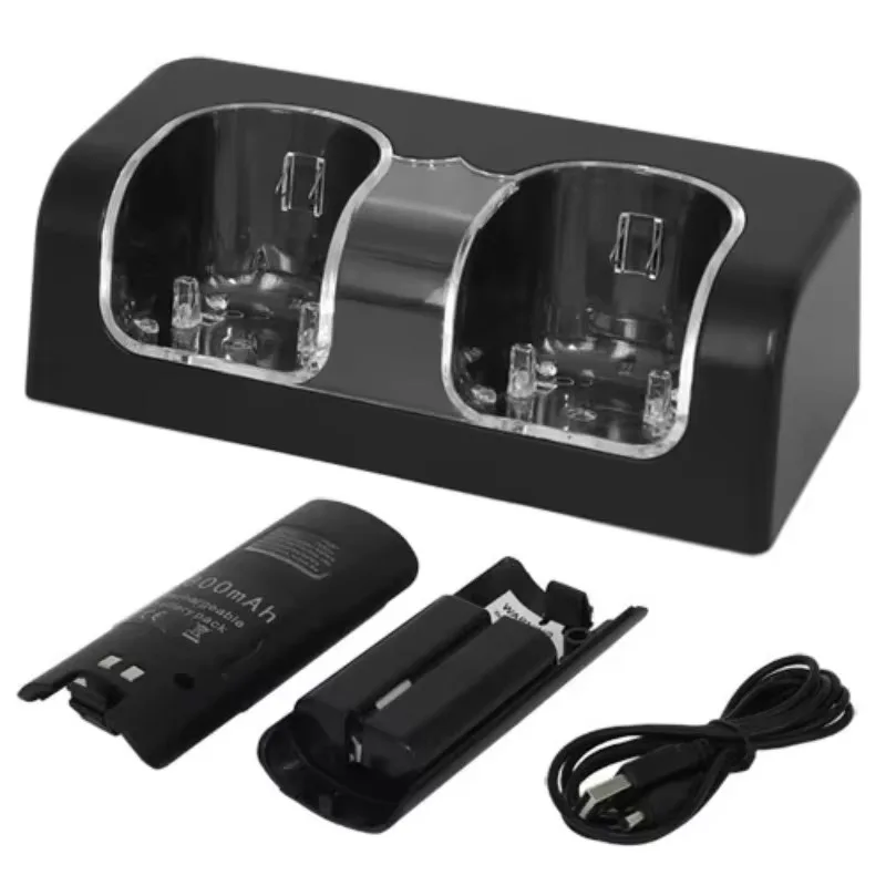 Nabíjačka na nabíjačku pre diaľkový ovládač nabíjačku Wii Remote Harging Dock