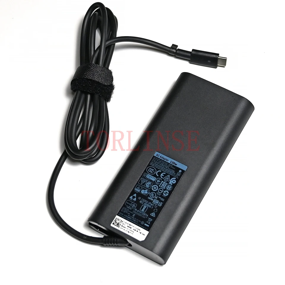 Nabíjačka pre laptop AC 20V 6,5A 130W USB C adaptér typu C pre Dell XPS 15 9570 9575 DA130PM170 HA130PM170 HA130PM130